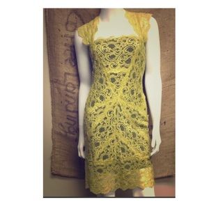 New Nicole Miller overlay lace dress